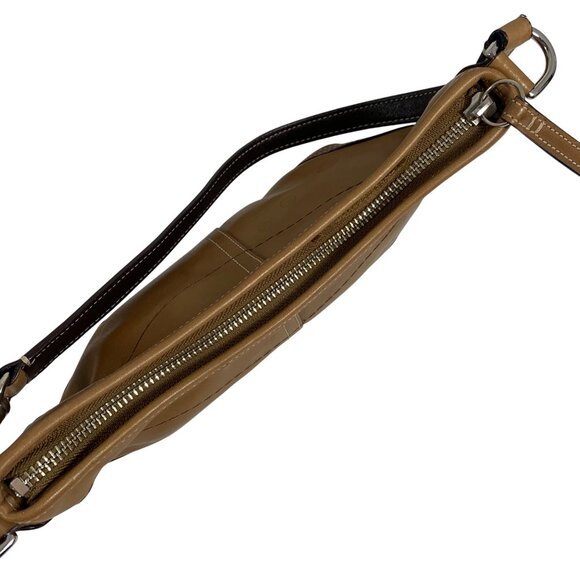 Y2K COACH Soho Mini Hobo Camel Tan Crescent Shoulder Bag Wristlet w/ Tag 4283 - Picture 9 of 12